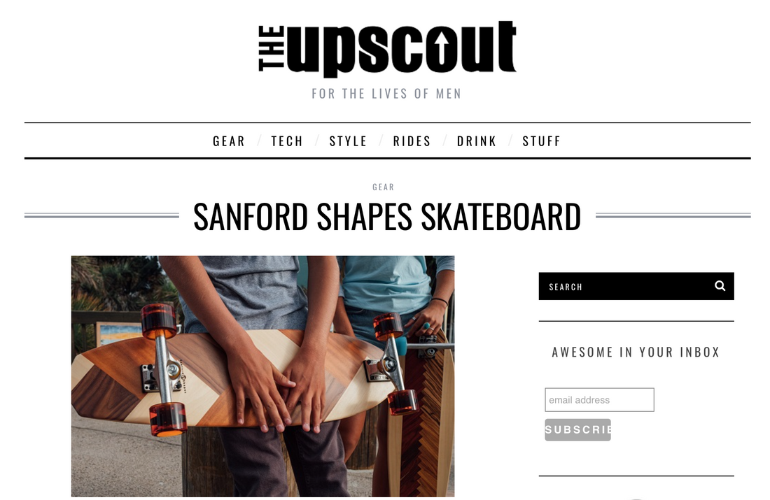 Sanford Shapes featured on The Upscout!