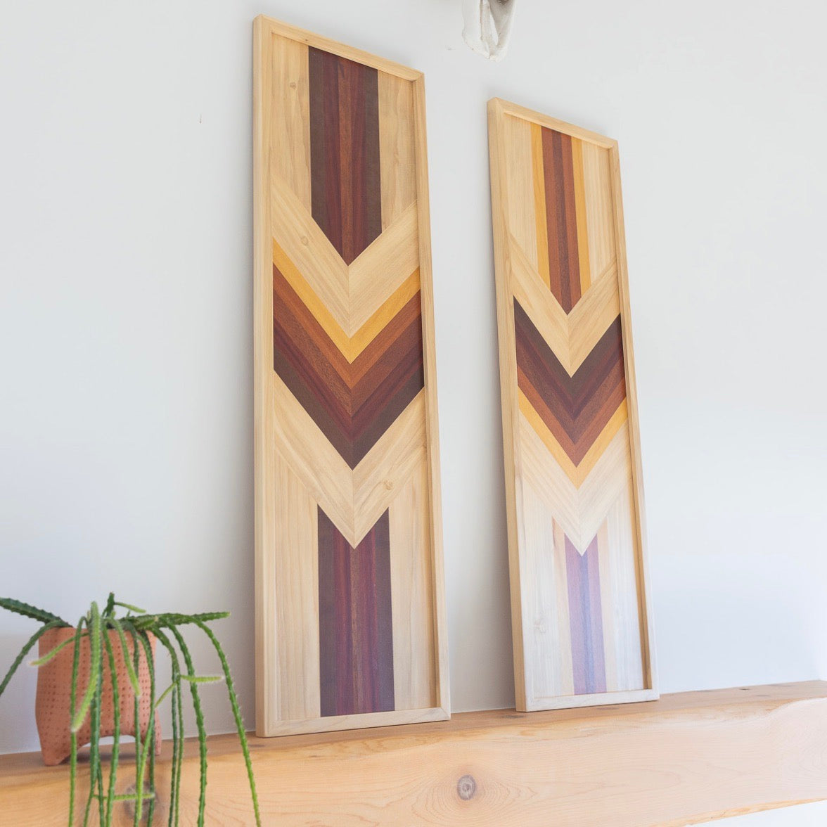 STICK SHIFTS: WOODEN WALL ART 36" x 11.125"