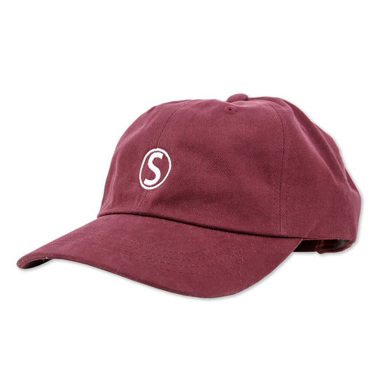DAD HAT EMBROIDERED : CRANBERRY